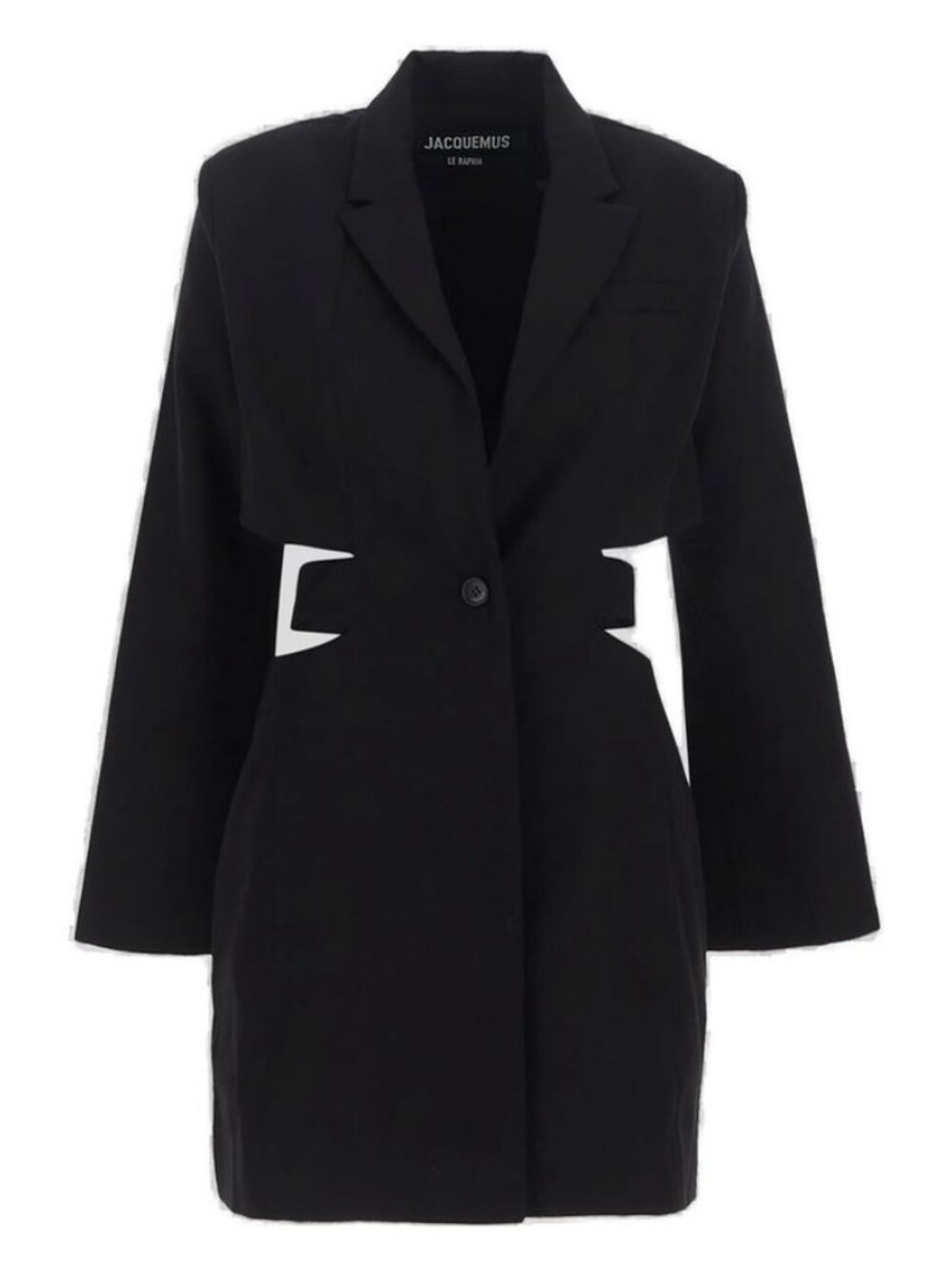JACQUEMUS La Robe Bari Blazer Dress Black Sz 36FR 4US NWT